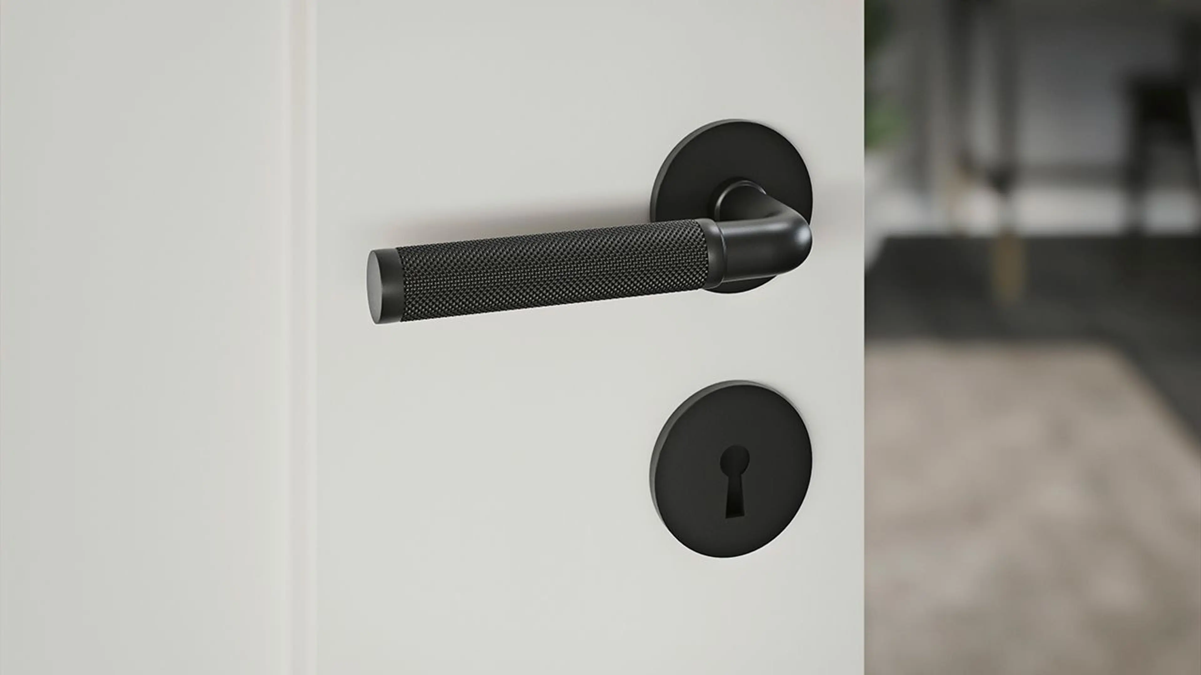 Dørvrider innerdør i sort.