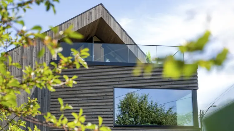 moderne hus med NORD kledning fra Bergene Holm