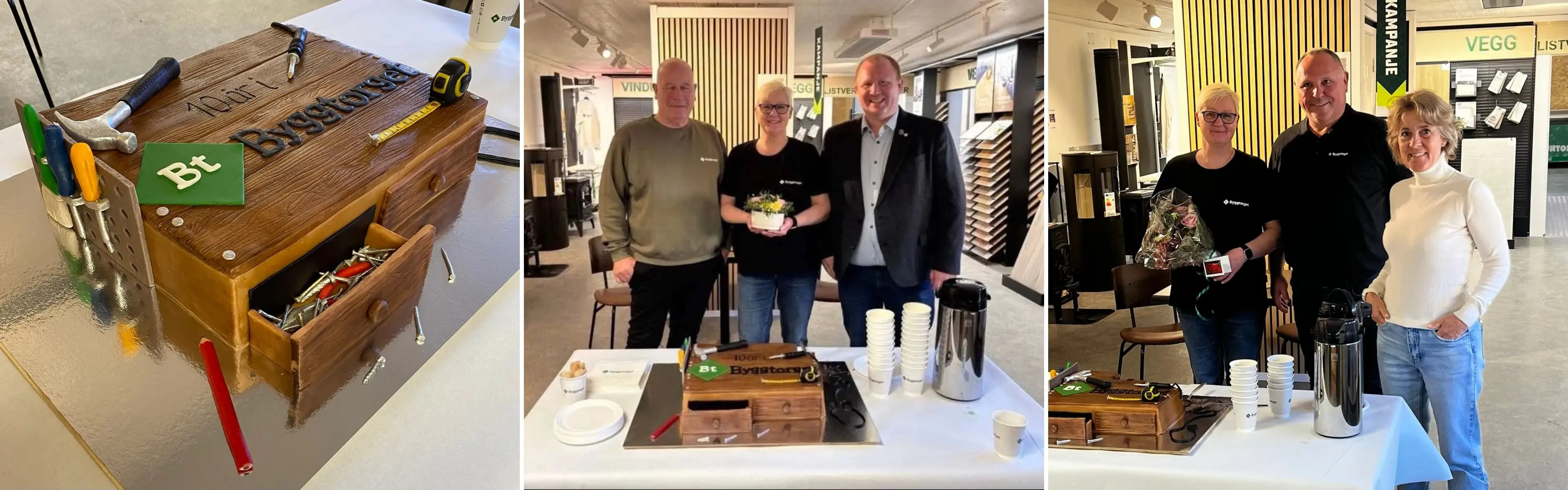 I Vardø markeres det at de har vært en del av Byggtorget i 10 år, med nyoppusset byggevarehus, inspirasjonsforedrag og gode tilbud.