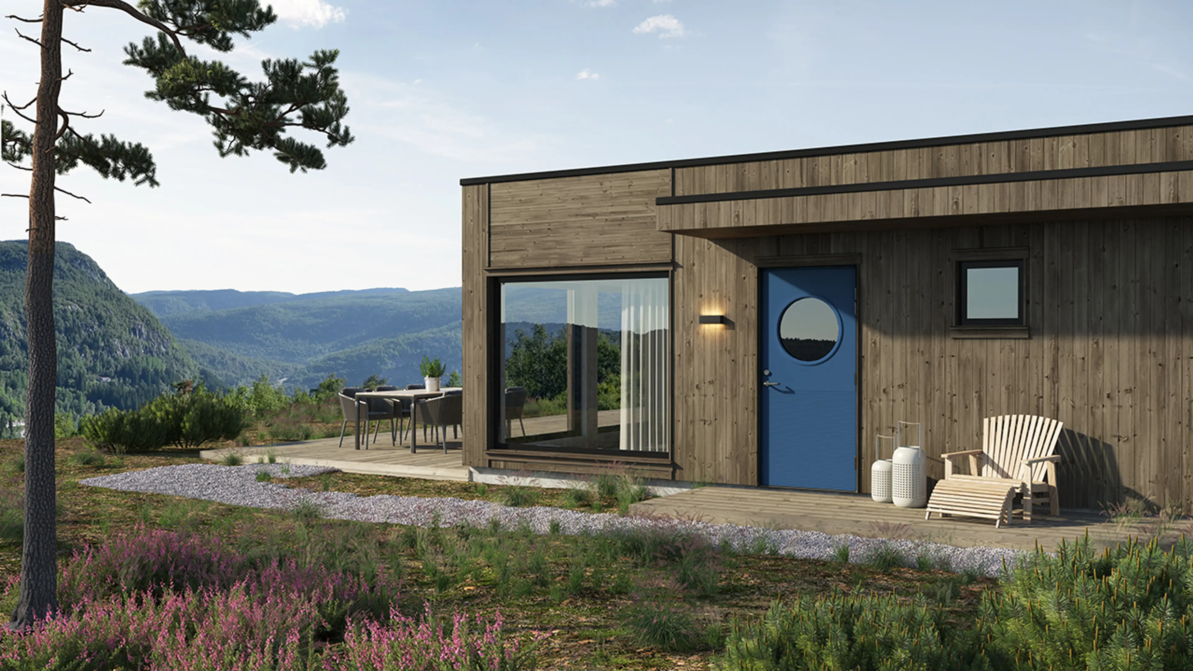 Vindu med 3 lagsglass i funkisbolig.