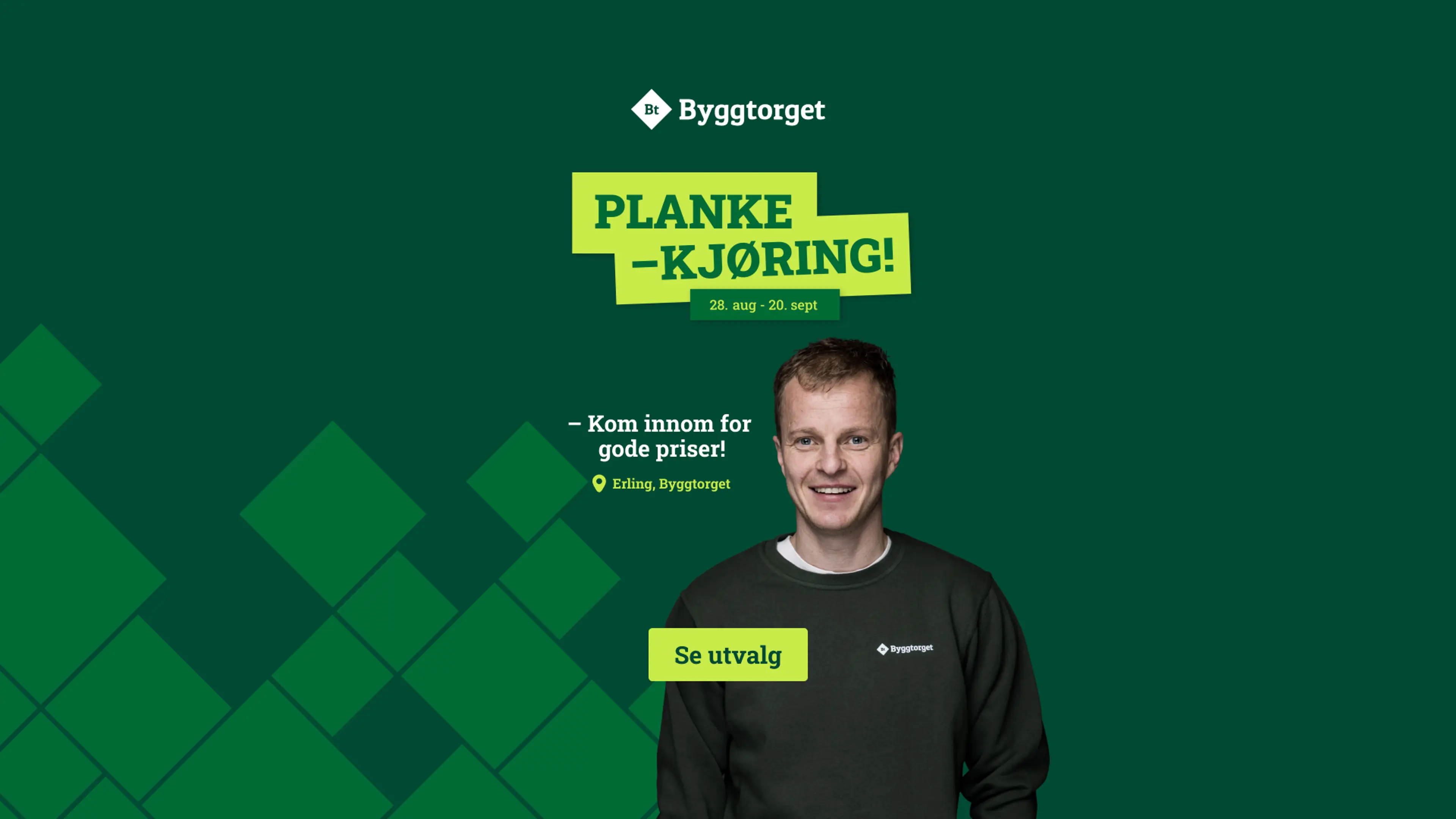 kampanjetilbud gulv, verktøy og dører