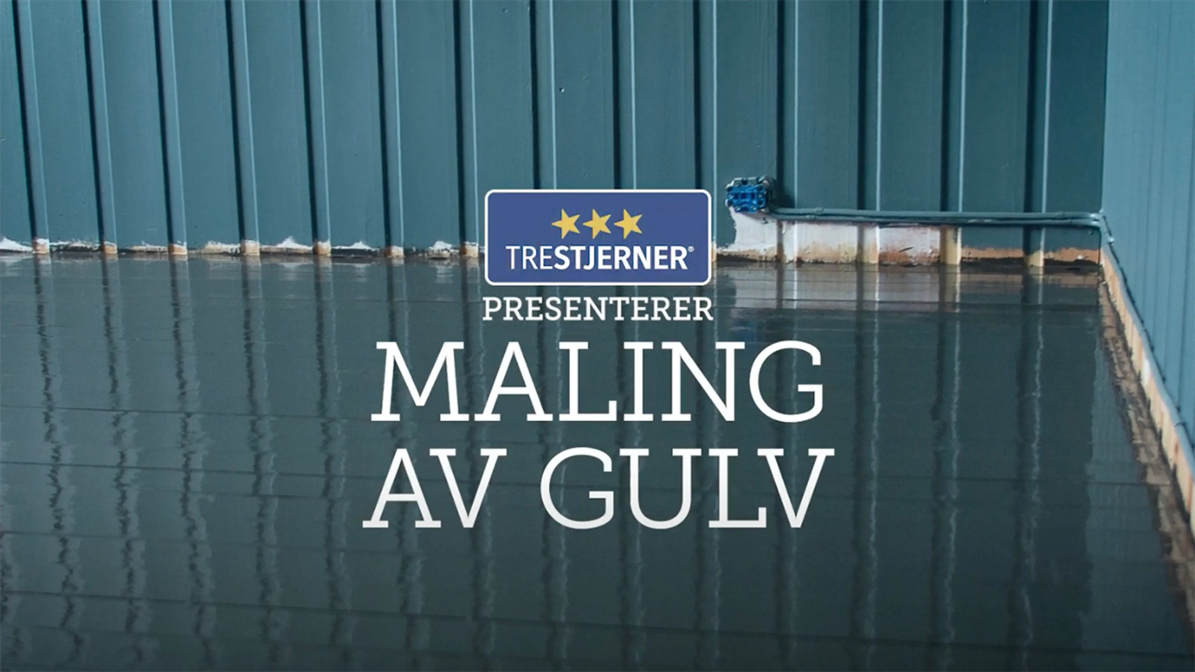 Trestjerner gulvmaling video av hvordan male parkett.