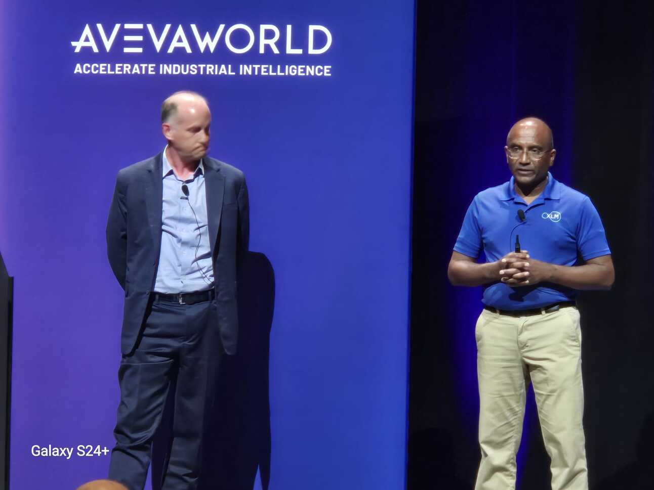 Todd Brown and Nagesh Nama present AVEVA-xLM pharma validation at AVEVA World 2025