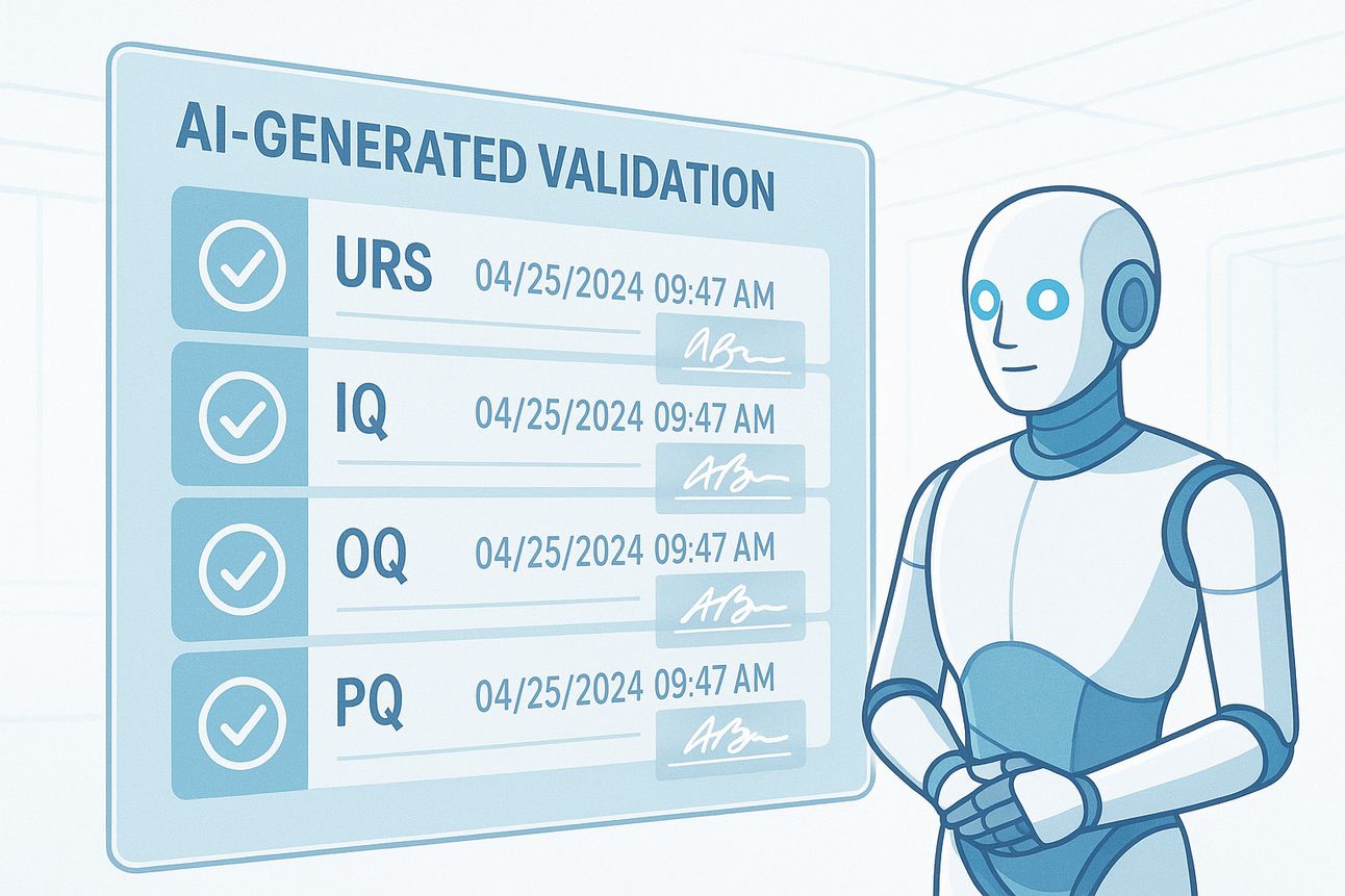 ContinuousOS: AI-generated validation for URS, IQ, OQ, and PQ tasks