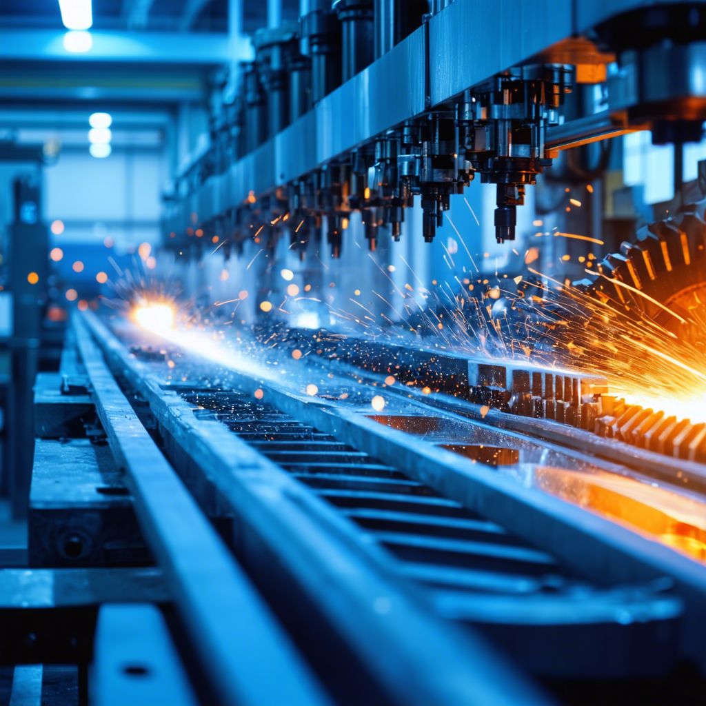 Automated manufacturing line with real-time predictive maintenance to reduce unplanned downtime