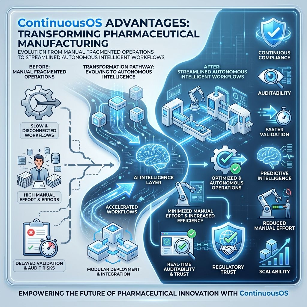 ContinuousOS Advantages for AI-Driven GxP Manufacturing