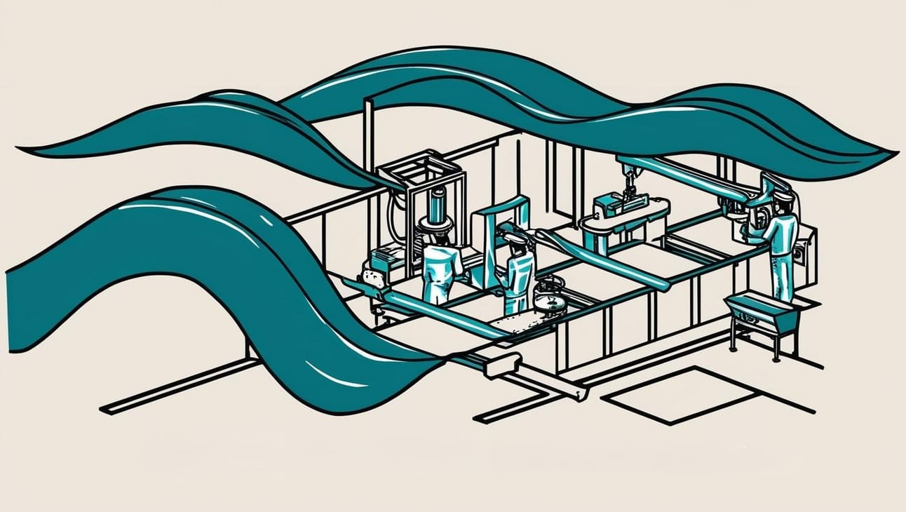 AI-enabled smart factory integrating automation, GxP compliance, and real-time human oversight