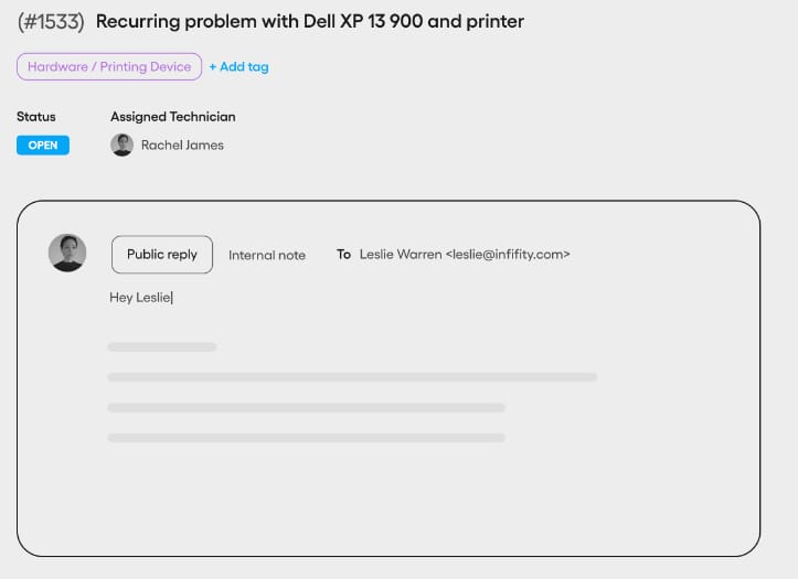 Remote monitoring dashboard displaying endpoint health, security status, and IT asset management insights