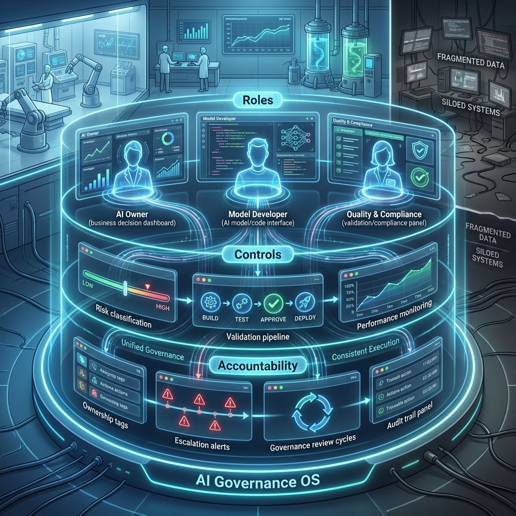 AI Governance Framework in Pharma: Roles, Controls and GxP Compliance Workflow