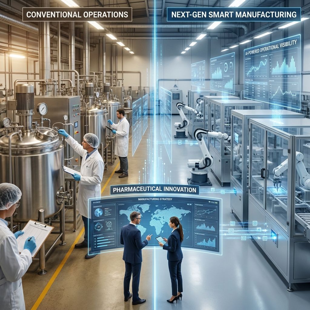 Conventional Operations vs Next-Gen Smart Manufacturing in Pharma