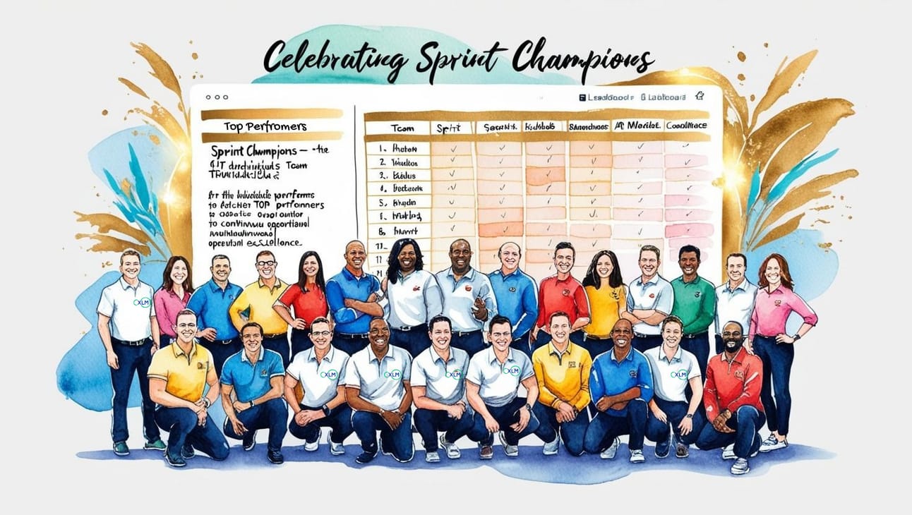 xLM team honors Sprint Champions for top performance and continuous improvement success