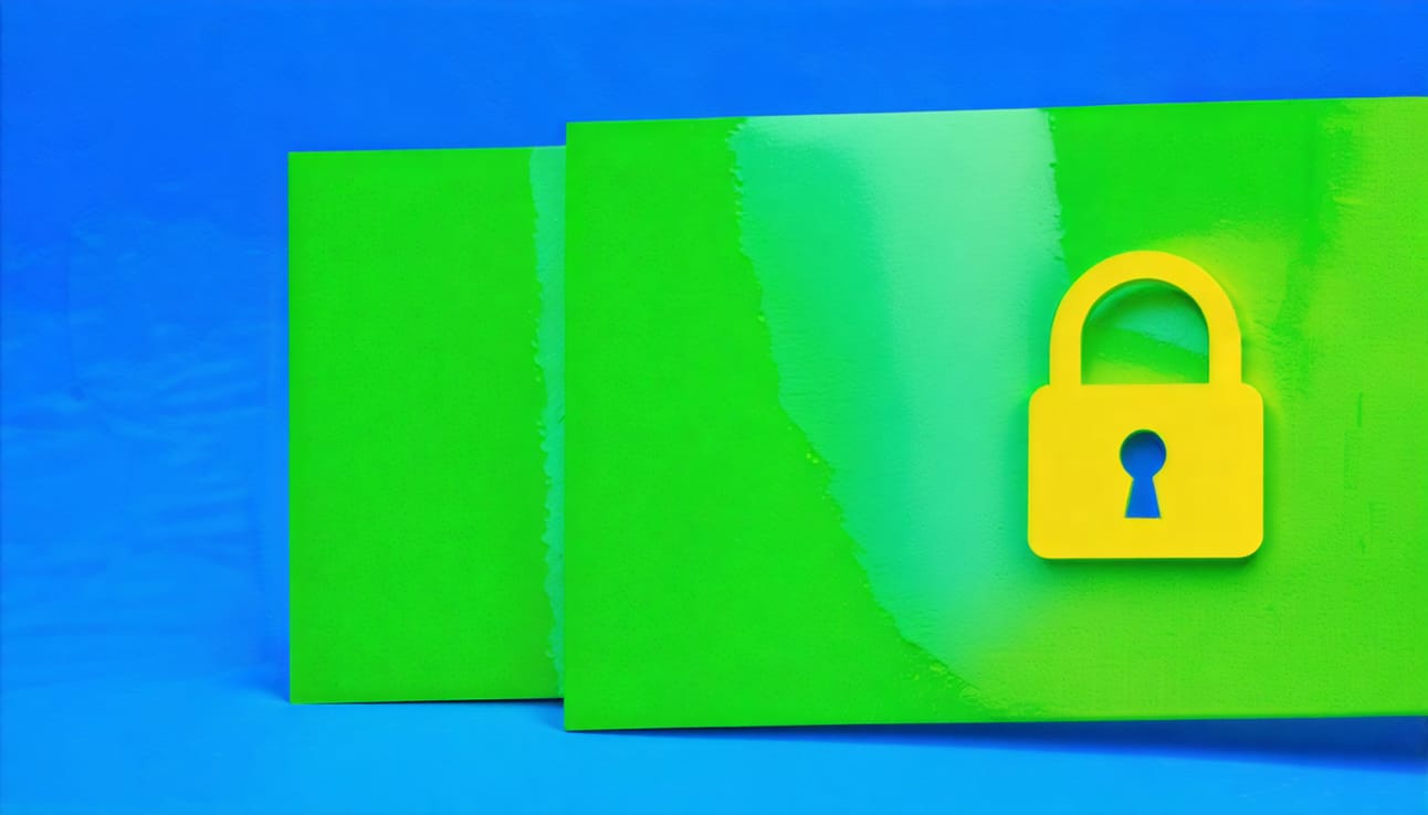 Padlock icon representing secure industrial data management and protection in DataOps workflows
