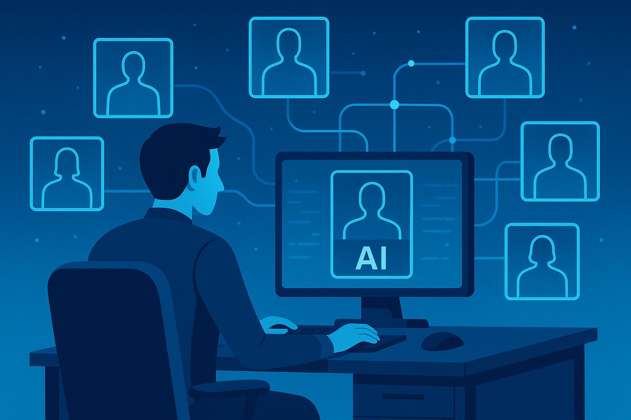AI digital colleague system showing human-agent collaboration in pharma manufacturing