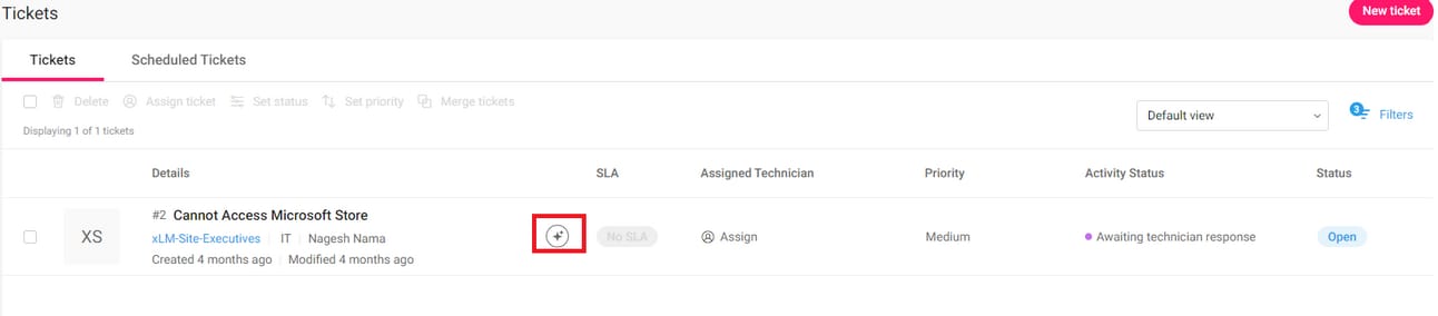 ContinuousRMM AI ticket analysis dashboard showing automated issue categorization and IT service insights