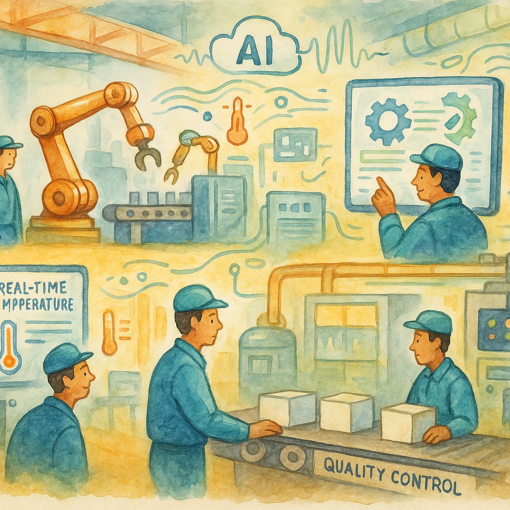 AI predictive maintenance and quality control boosting manufacturing efficiency and compliance
