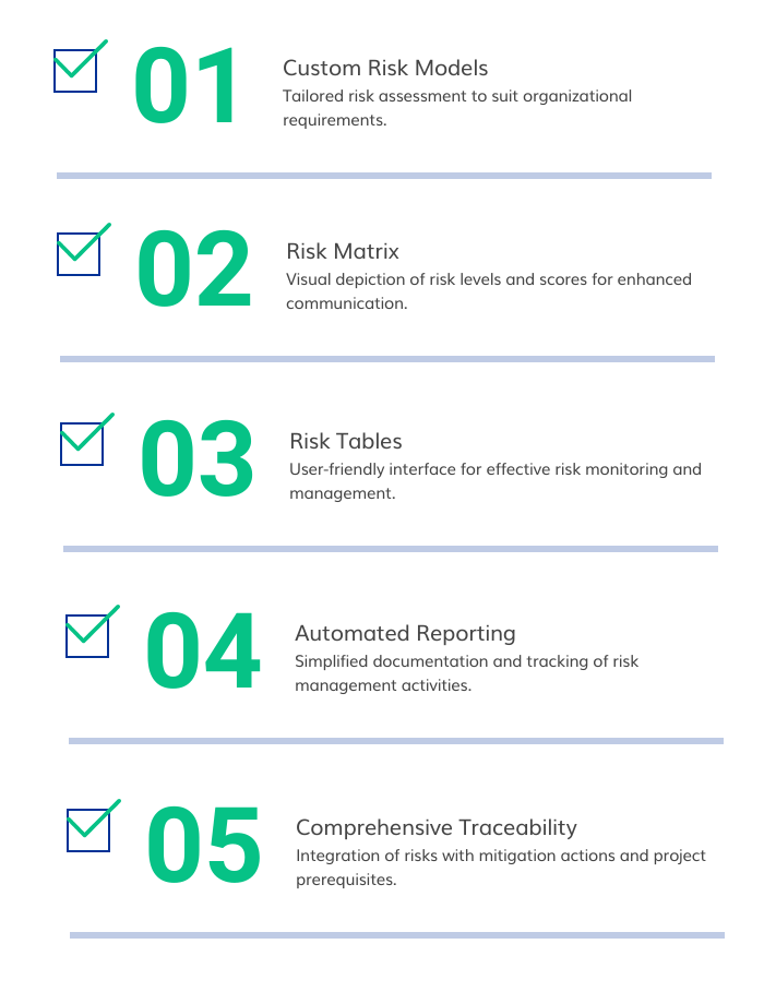 ContinuousRM benefits for traceable risk management, configurable workflows, and GxP compliance reporting