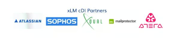 GxP data integrity partners of xLM: Atlassian, Sophos, XQual, Atera, and Mailprotector