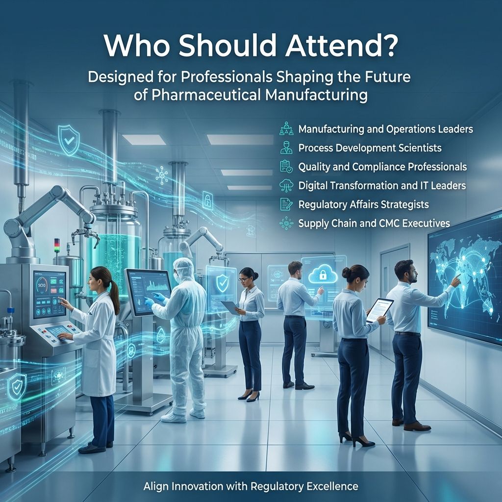 Who Should Attend: API Manufacturing Digital Factory and Pharma Leaders