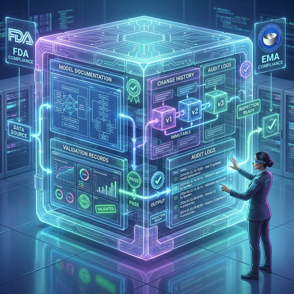 AI Validation in GxP: FDA EMA Compliance, Audit Logs and Traceability System
