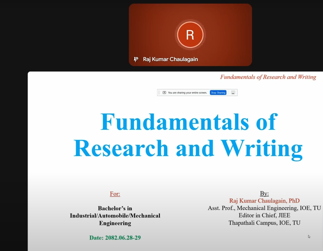 Research Paper Writing Workshop - 3