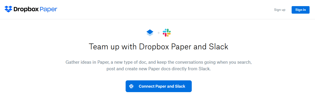 Dropbox Paper