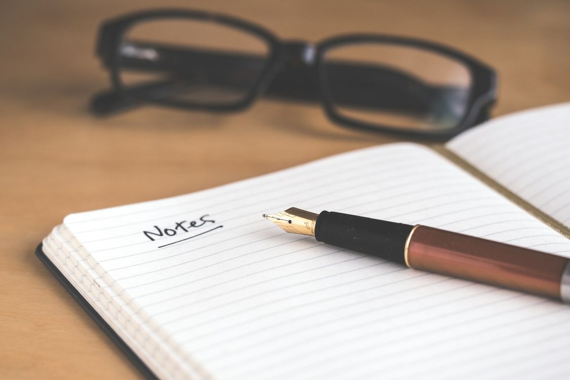 notes on notebook