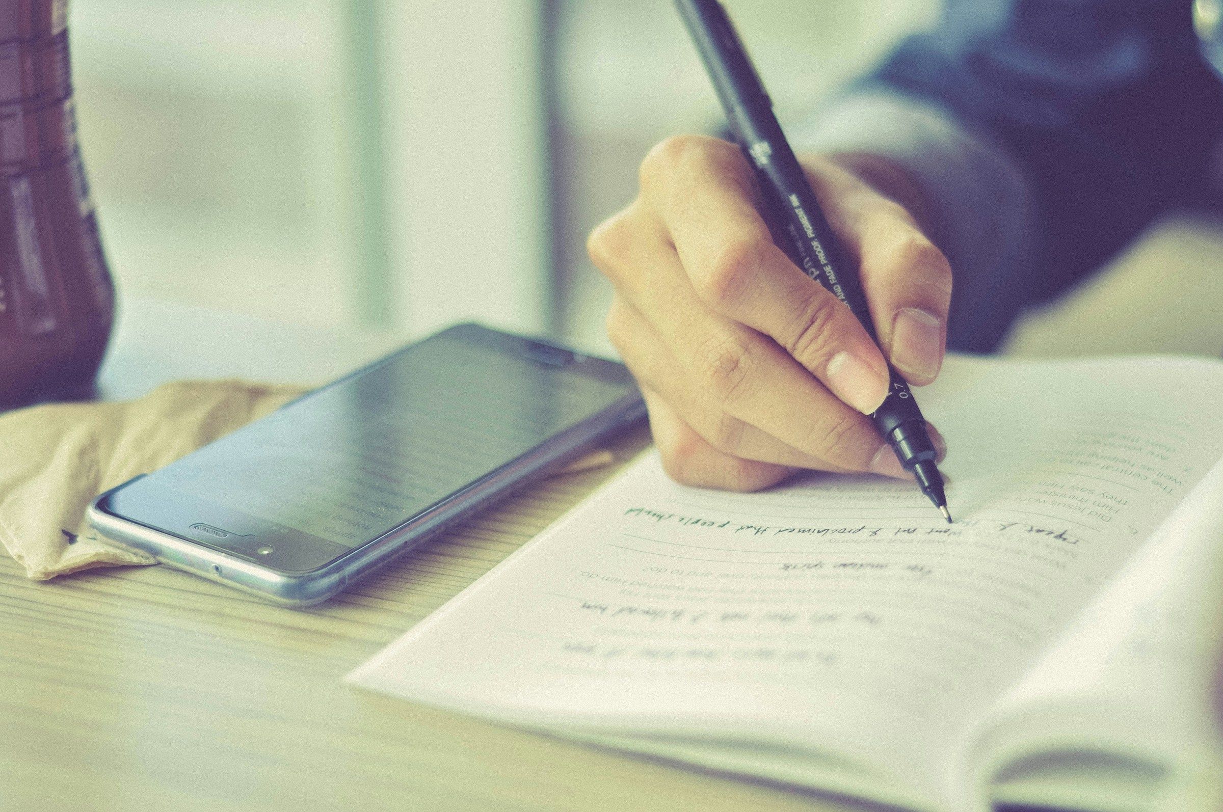 making notes from ebook