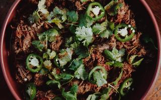 Venison neck tacos detail