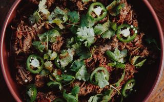 Venison neck tacos detail