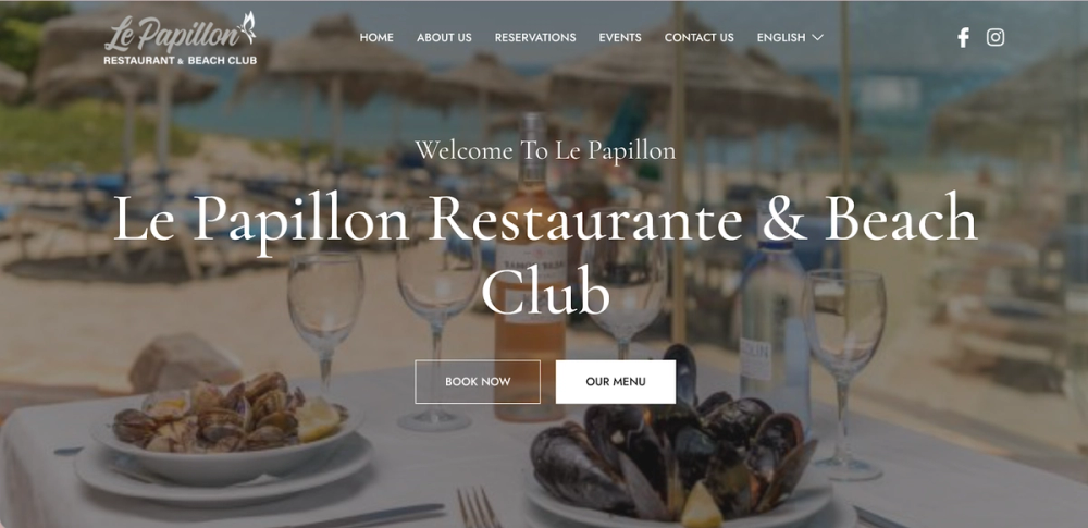 Le Papillon Restaurant & Beach Club Marbella