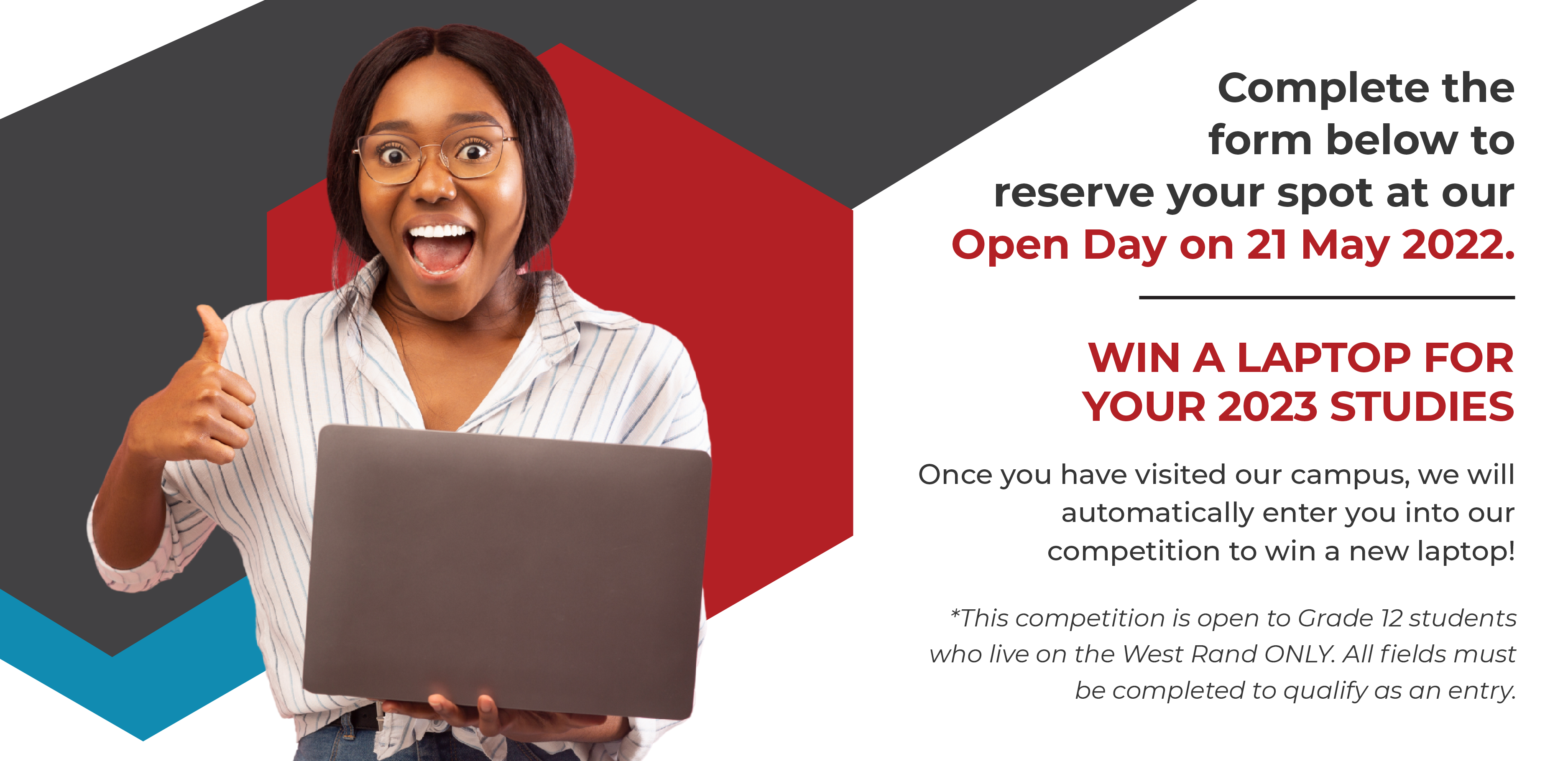Register for Open Day 21 May 2022