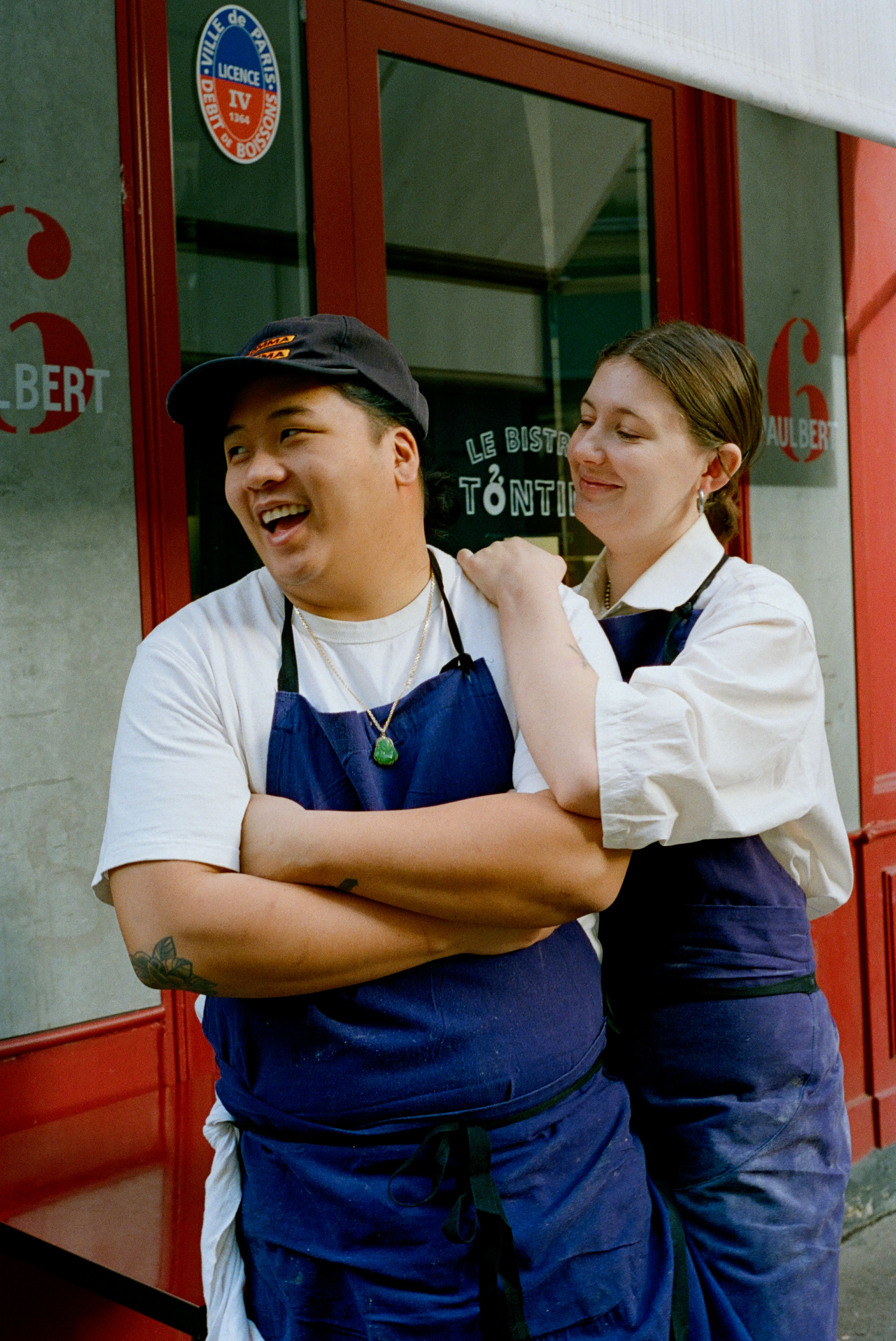 Portrait of Chefs Sadie Mae Burns and Anthony Ha