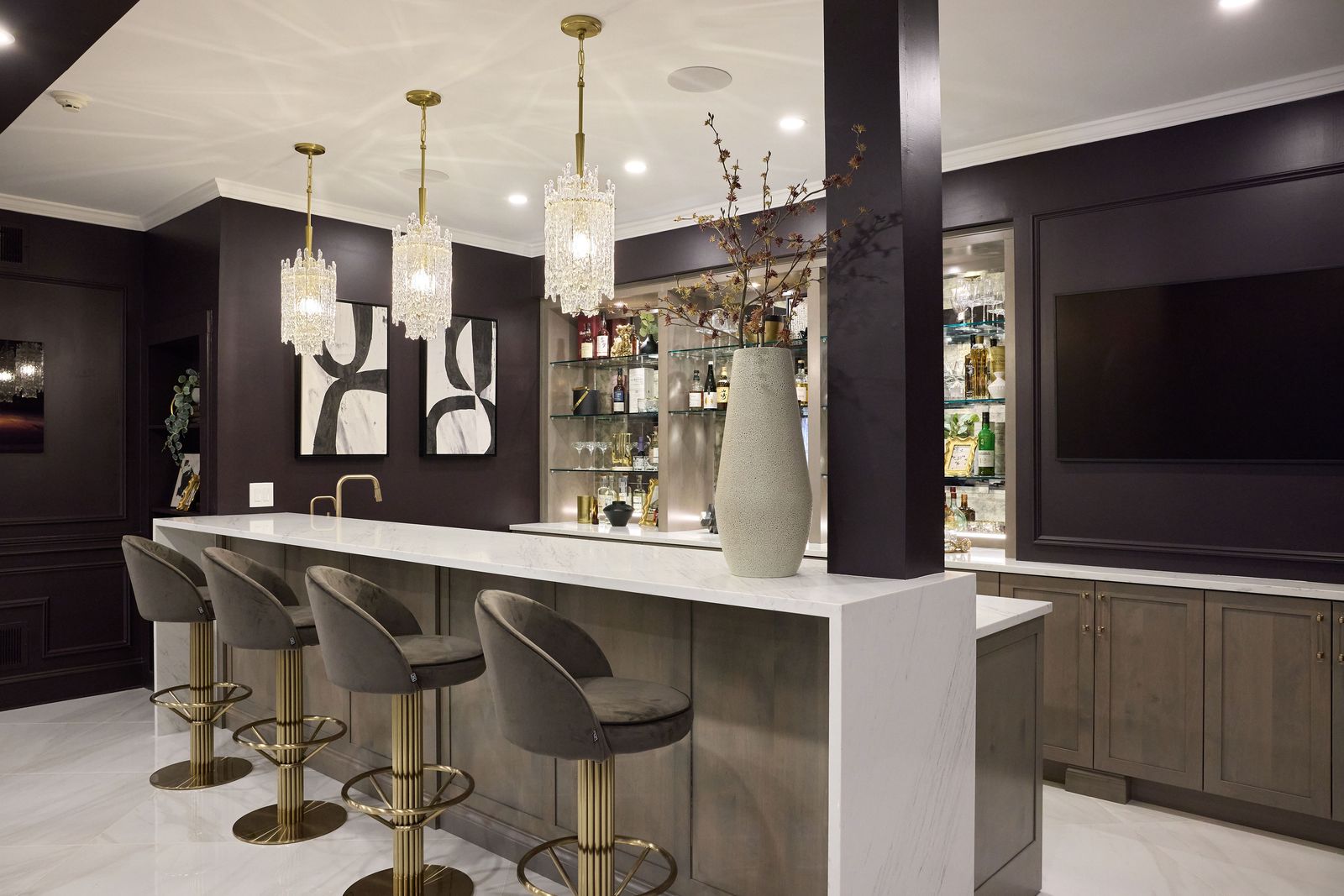 The Luxe Lower Level — UA Designs project