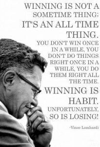 August Motivation - welcome Coach Lombardi!