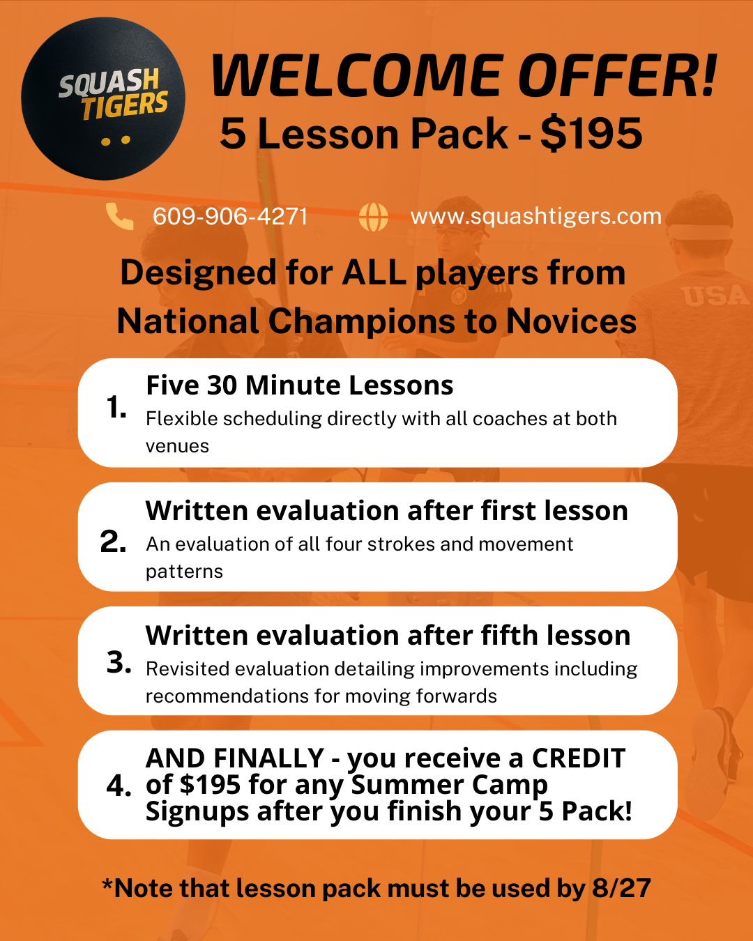 Welcome Offer: 5-Lesson Evaluation Pack for Just $195