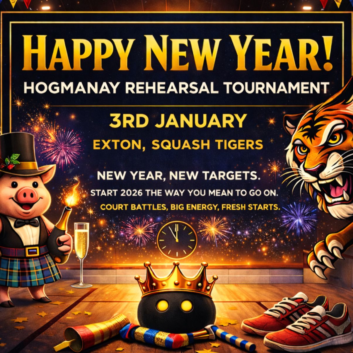🐯 Hogmanay New Year’s Rehearsal Tournament | Exton, January 3