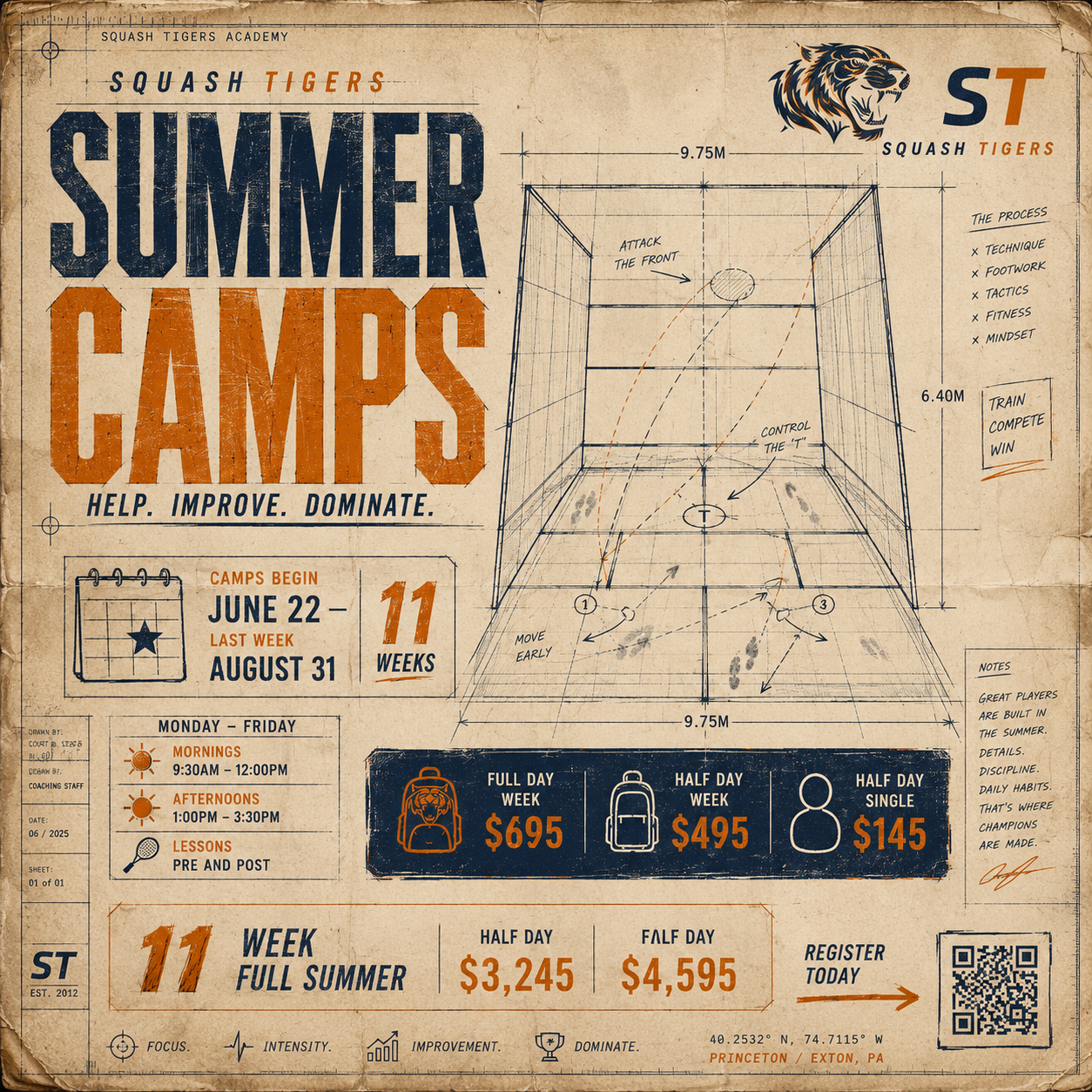 NJ Summer Squash Camps 2026 June 22 – August 31 | 10 Weeks