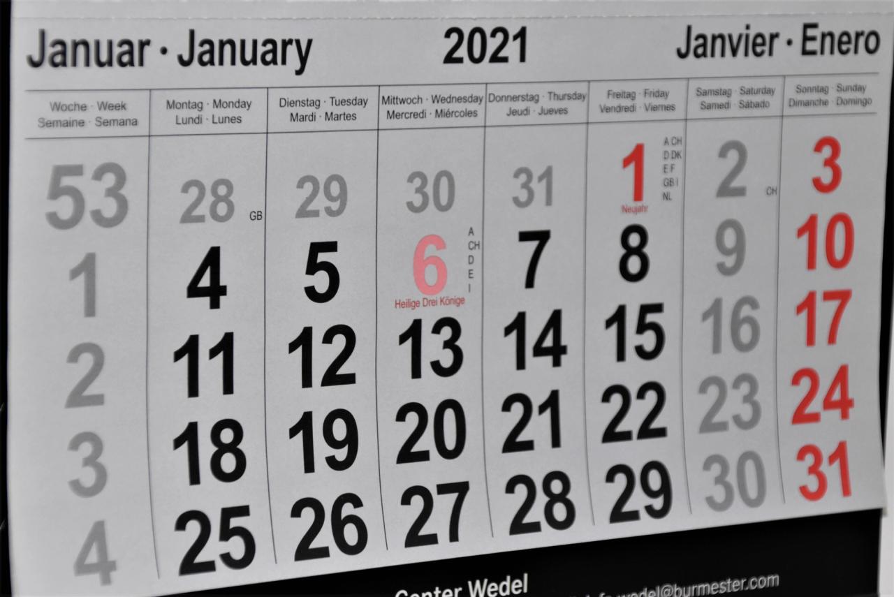 Dates to watch!