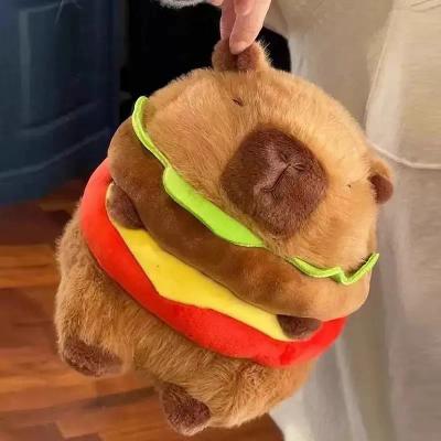 Peluche capibara hamburgesa