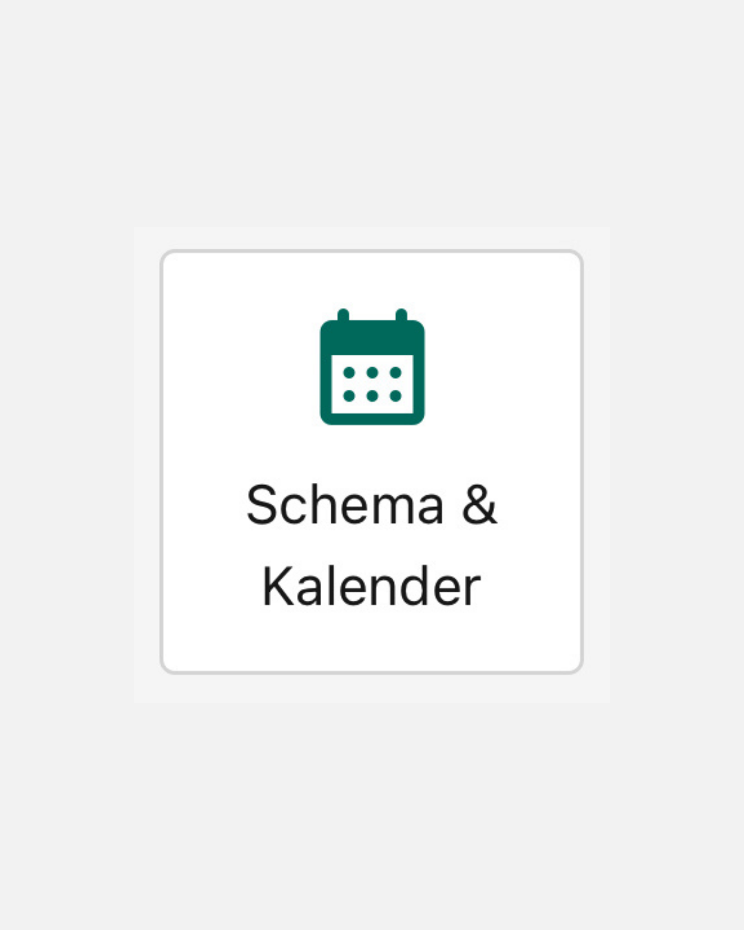 schema och kalender