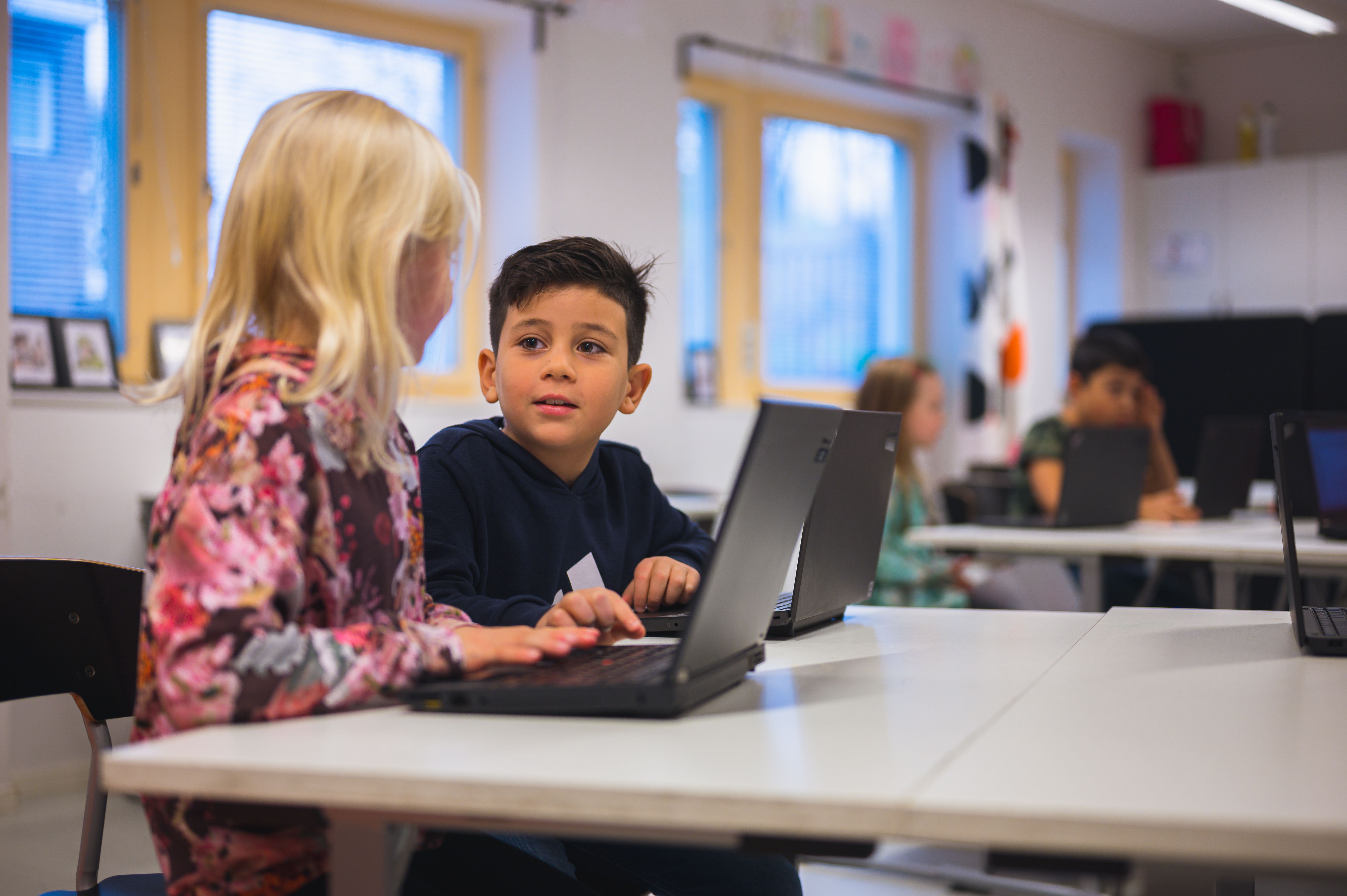 Elever på lärande grundskola södra