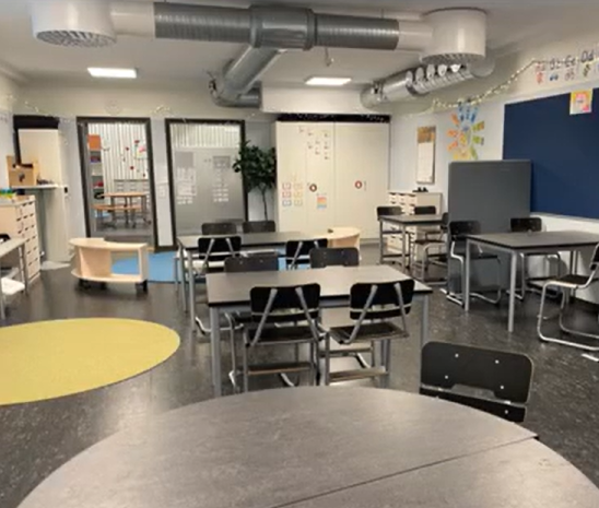 Lärande grundskola södra klassrum