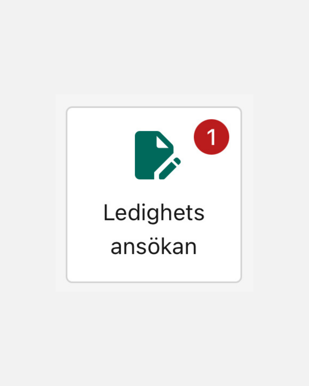 ledighetsansökan