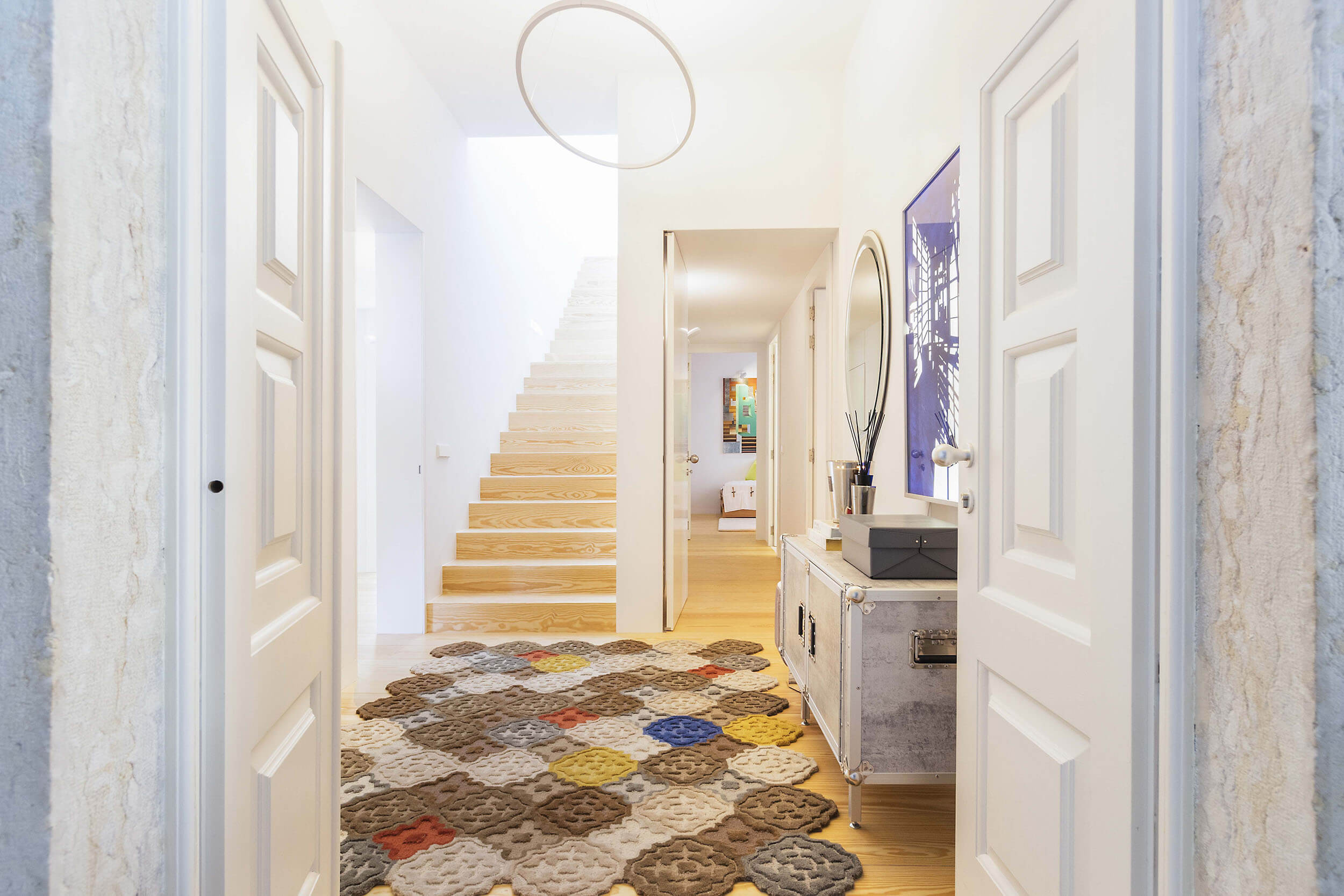 Living room of the Palácio Santiago residential project in Lisbon, MUSE Design Award Gold 2021