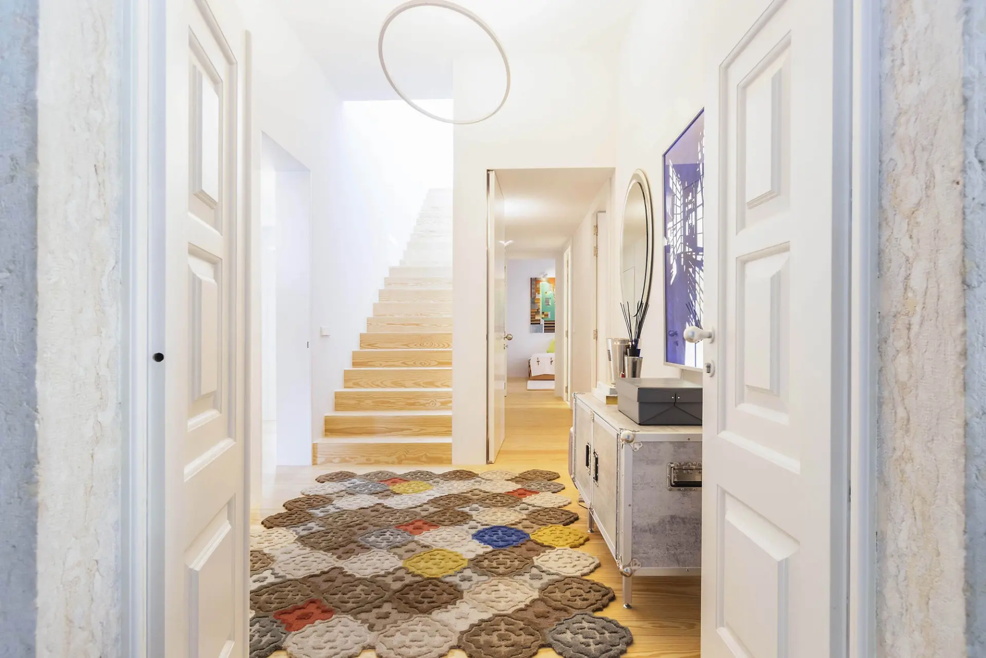 Living room of the Palácio Santiago residential project in Lisbon, MUSE Design Award Gold 2021