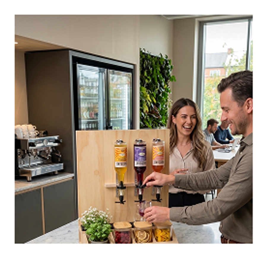 Collega's bij het staande station