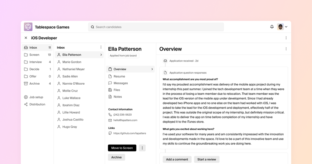 Screenshot of Hiring made simple Screenshot of Hiring made simple