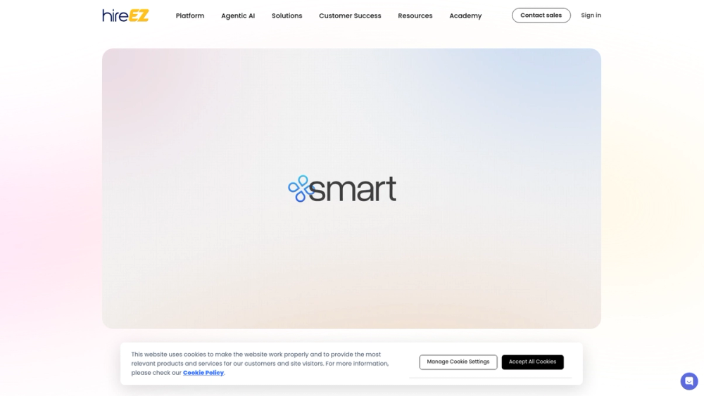 Screenshot of hireEZ