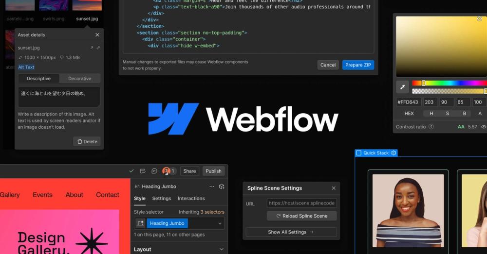 Screenshot of Webflow Screenshot of Webflow