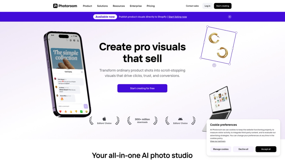 Screenshot of Photoroom Screenshot of Photoroom